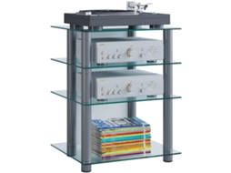 Móveis Hifi Rack Alumínio Vidro Phono Bilus Vcm