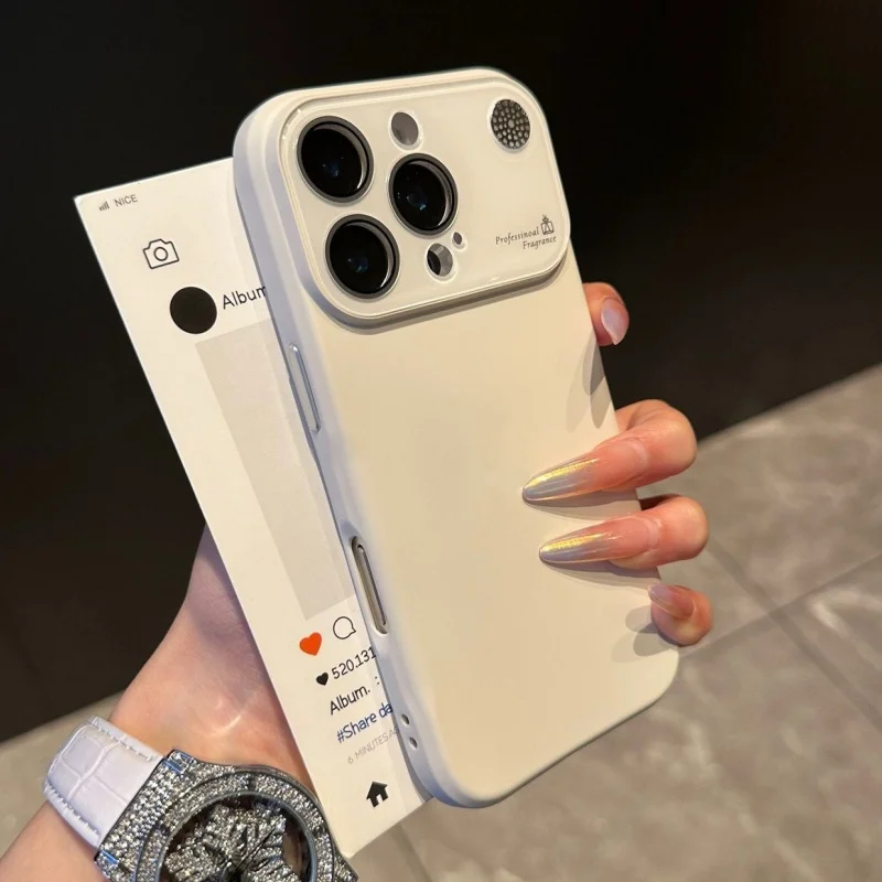 Capa De Celular Em Silicone Líquido Macio (branco Para Iphone 12 Pro), Cor Sólida E Resistente A Impactos.