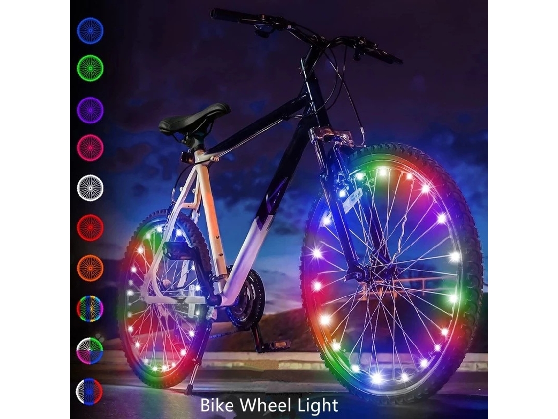 Kit com 2 Luzes Led para Rodas de Bicicleta, Rodas Led BRILVIBERA