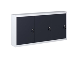 Armãrio Ferramentas Parede Industrial Metal Cinzento E Preto DKD HOME DECOR