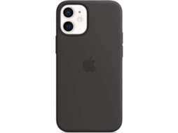 Capa De Silicone Apple Com Magsafe (para Iphone 12) Preta