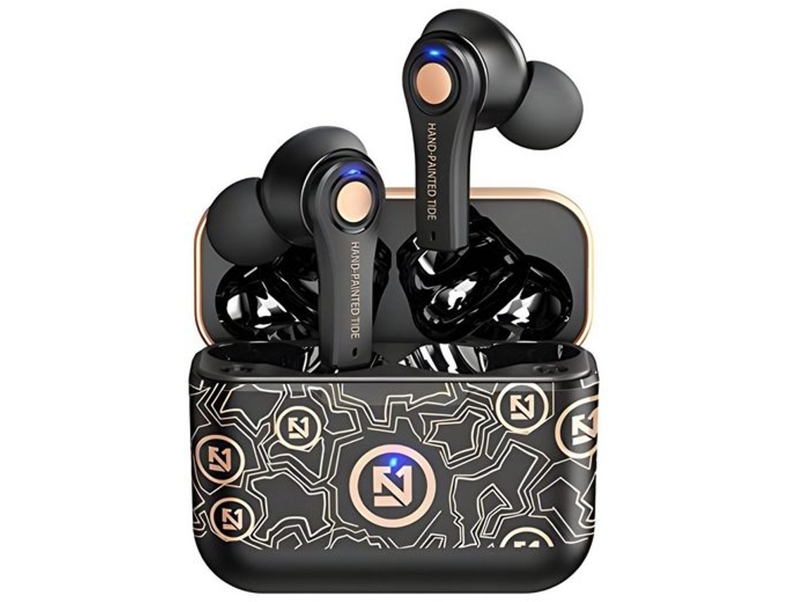 Auriculares Bluetooth True Wireless 5.0 com Cancelamento de Ruído Controle de Botão Ip6 À Prova D'Água,