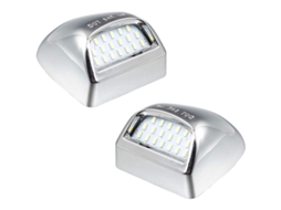 Luz de Placa de Led Cromada Compatível com Silverado, Suburban, Gmc Si OEM