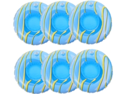 Conjunto De 6 Porta-copos Flutuantes Para Piscina, Porta-copos Inflável, Porta-copos Inflável Para Bebidas Na Piscina.