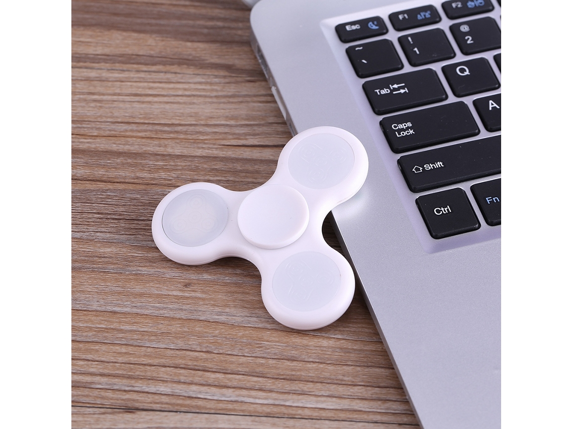 18-mode Led Light Fidget Spinner 18 Patterns Flashing Light (white) Eoocoo