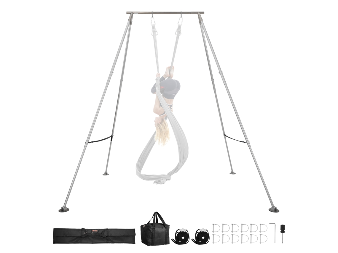 Suporte para Yoga Aéreo com Estrutura Triangular VEVOR 3200x2780x3480 mm