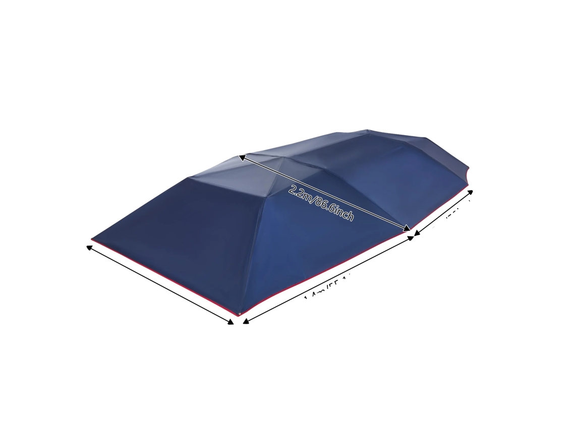 Toldo Para Carro, Design Semi-automático, Proteção À Prova D'água, Azul Marinho