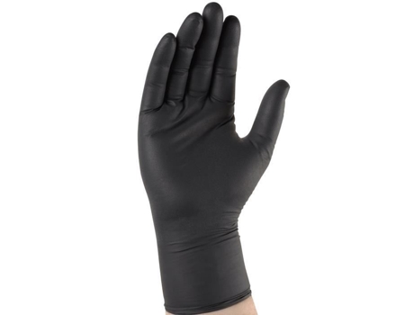Luvas de Nitrila Singer Freres Pretas Caixa com 100 Tamanho 9-10 Xl Auu500091 SF SINGER FRERES