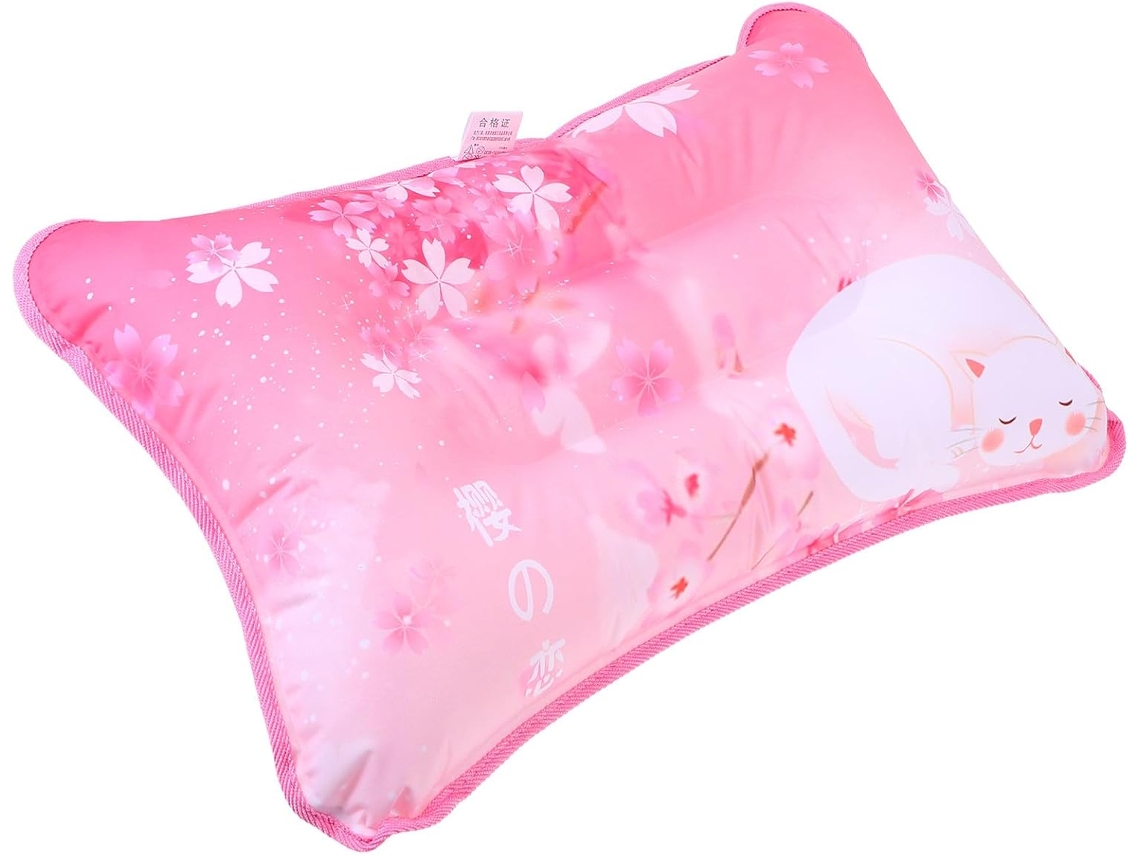 Almofada Multifuncional Rosa Refrescante para o Verão, Feita de Pvc e Poliéster. Inflável com Água. CHABERLU
