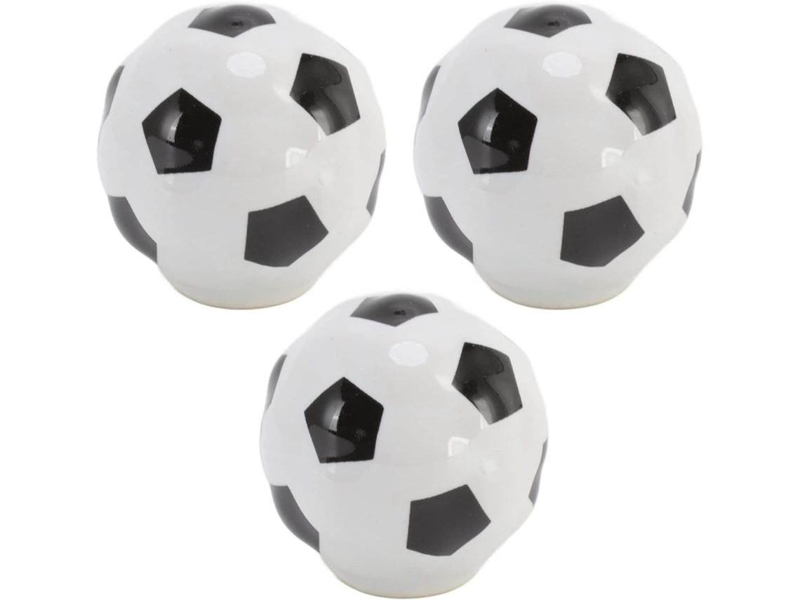 Conjunto De 3 Puxadores Em Formato Bola Futebol, Ideais Para Armários De Cozinha, Gavetas, Cômodas, Portas E
