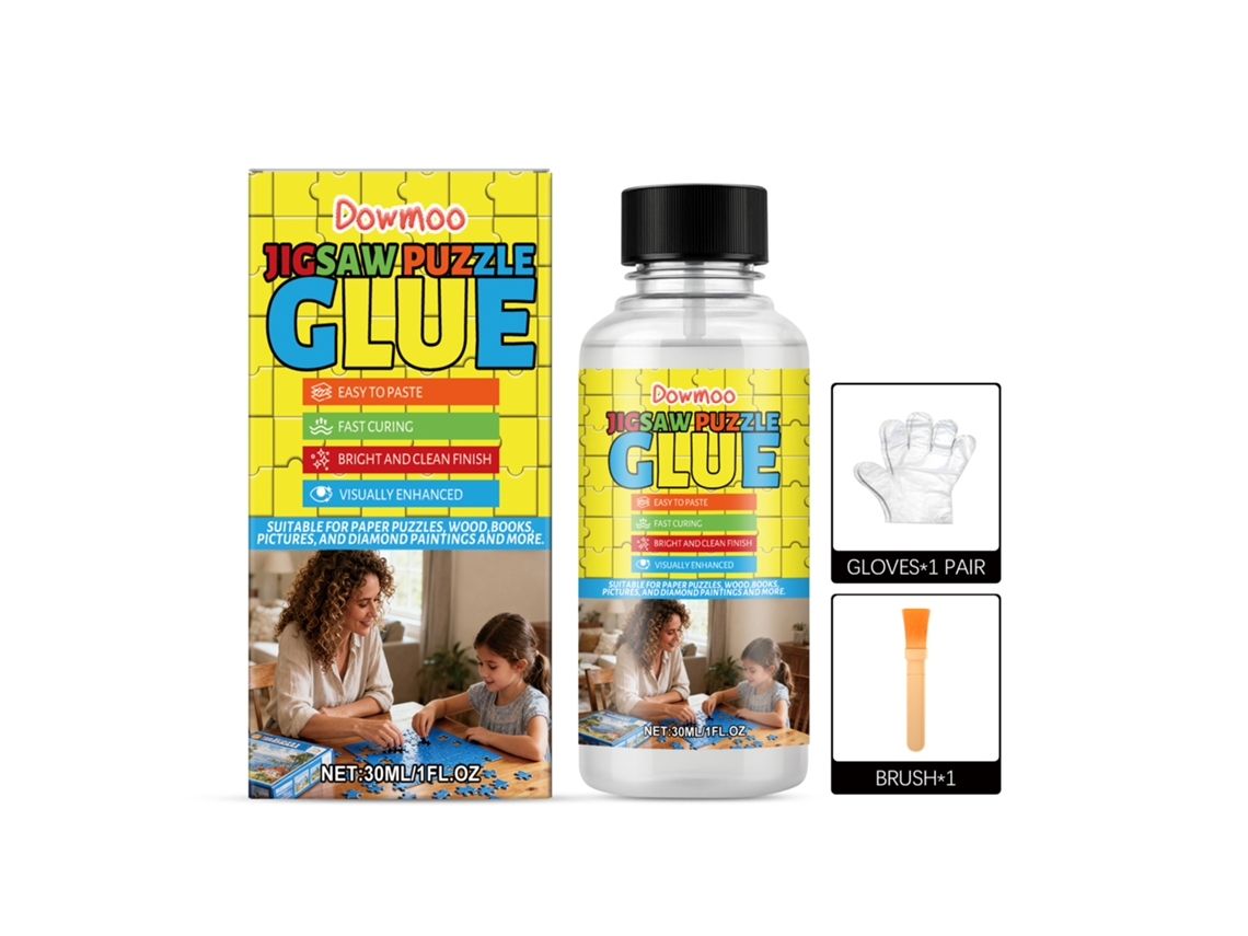Kit Quebra cabeças Diy com Cola Transparente Dowmoo para Hobby e Criação LAXISCREED