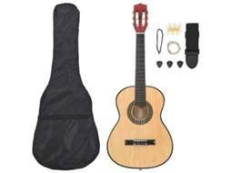 Vidaxl 8 Pcs Conjunto De Guitarra Clássica Para Iniciantes 3/4 36"