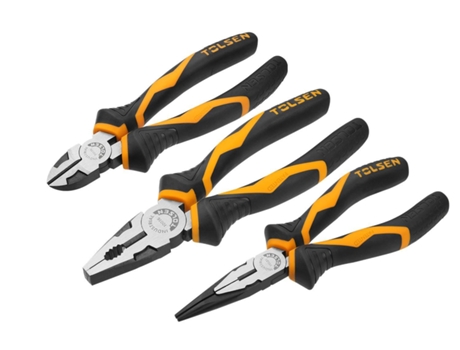 Conjunto de 3 peças de alicates mistos TOLSEN TOOLS