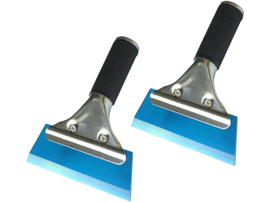 Conjunto de 2 Raspadores de Borracha Reforçados para Película Adesiva de Automóveis, com Lâmina e Cabo Flexíveis. SFUSHOS
