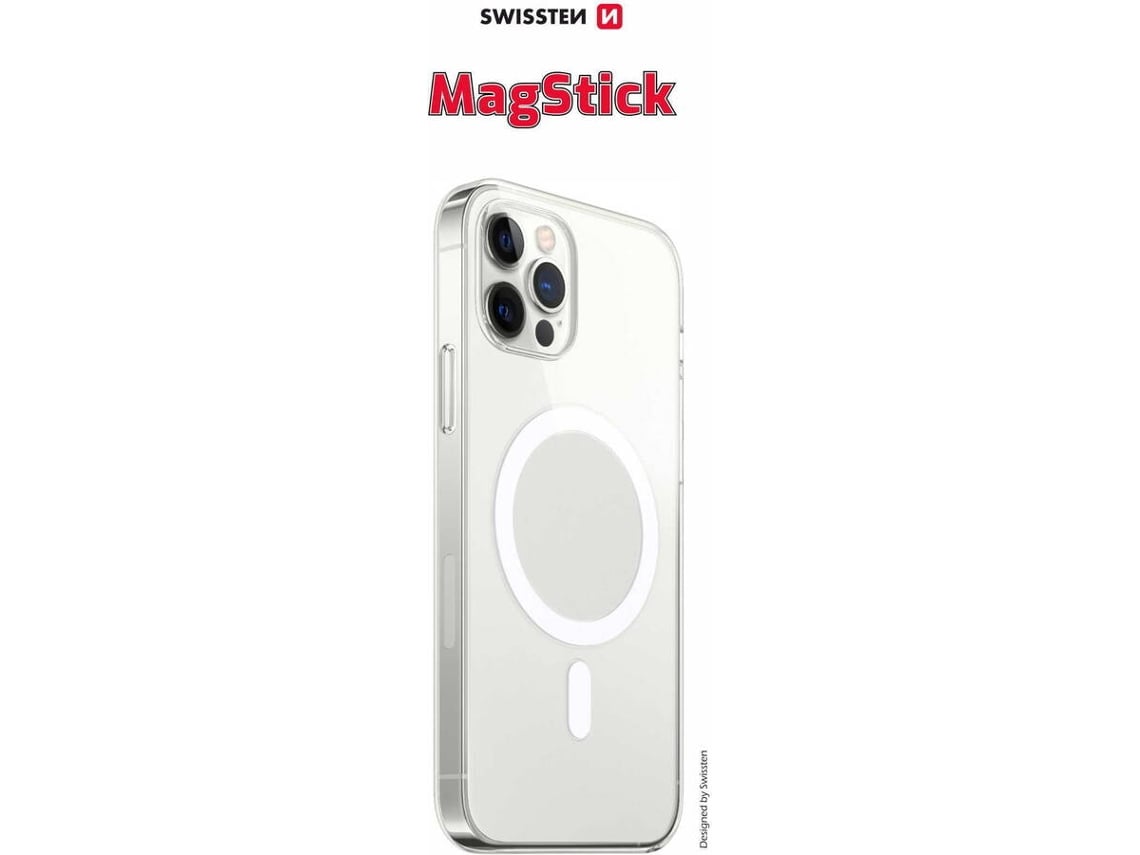 Capa para iPhone 15 Pro Max SWISSTEN MagS Metallic Transparente