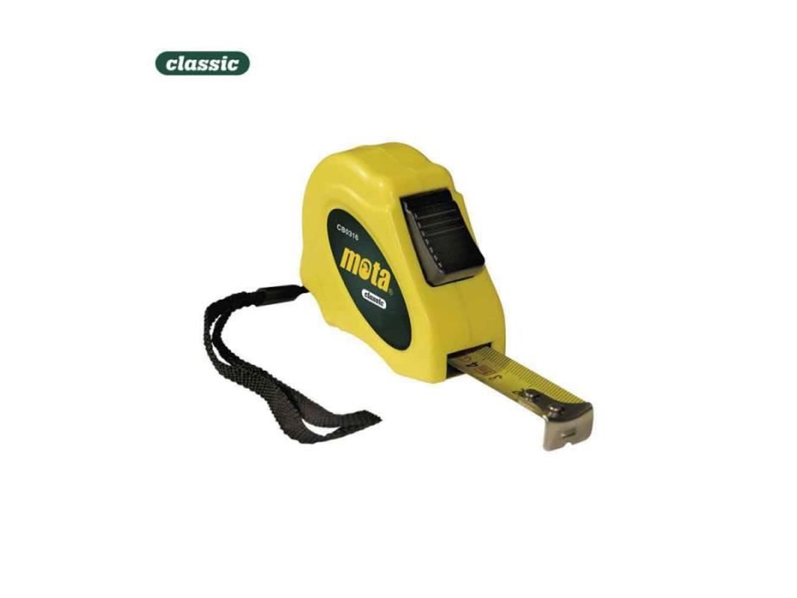 Flexômetro, Mota, Cb0519, 5m X 19mm, Cor Amarela, Com Freio