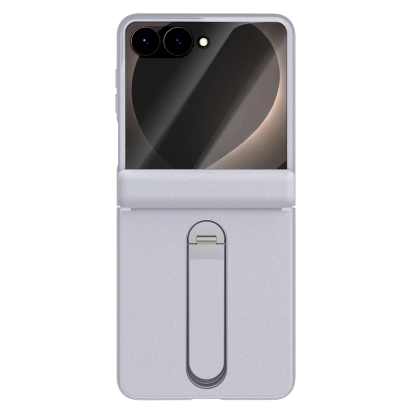 Capa Eifson Para Samsung Galaxy Z Flip8, Com Dobradiça Magnética, Suporte, Material Para Pc - Compatível - Cinza