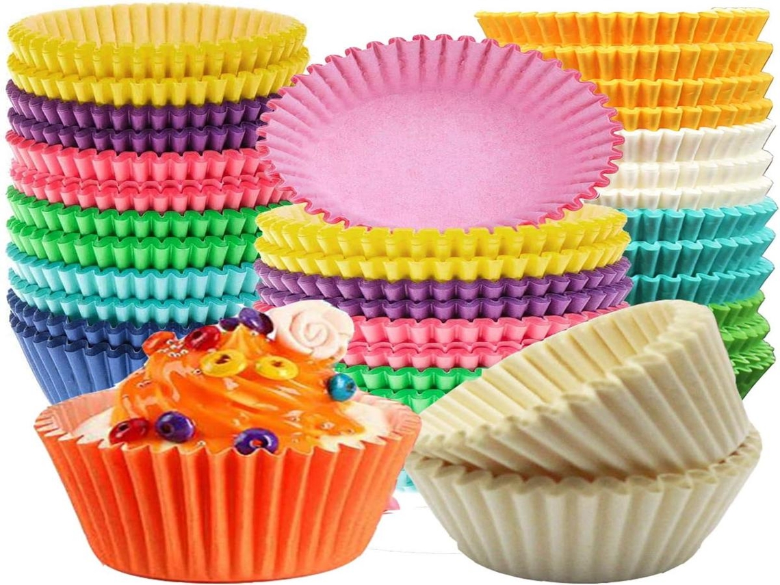 Formas Lurelia para Muffins, 500 Unidades, Descartáveis, para Muffins e Cupcakes