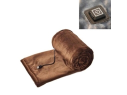Manta Elétrica Usb de Flanela 100x80cm Café | S/MARCA