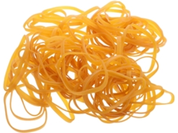 Yardwe 300 Elásticos Amarelos Extra Longos, Alta Elasticidade para Materiais de Escritório, Ideais para