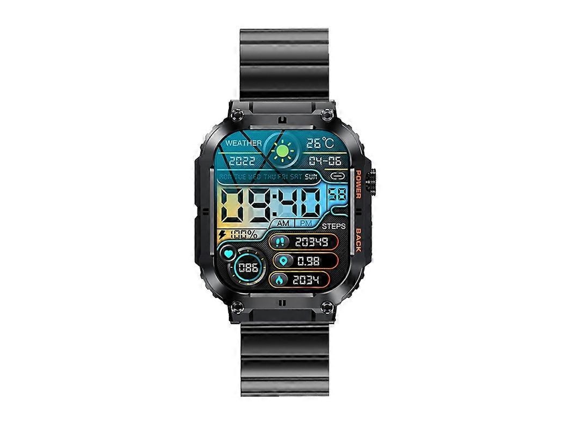Relógio Inteligente K57 Pro De 1,96 Polegadas Com Bluetooth, Chamadas, Música, Previsão Do Tempo E Resistente À Água