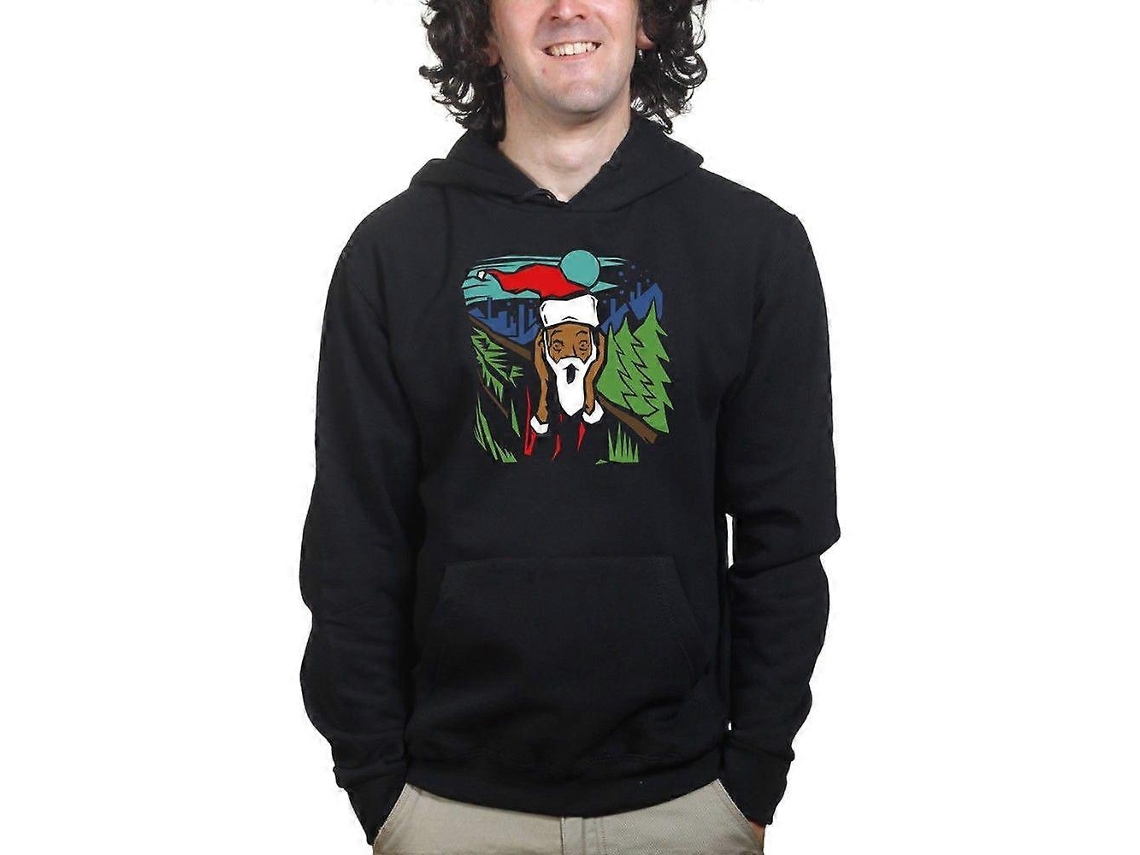 Moletom Com Capuz Scream Santa Christmas Xmas New Gift Tree Ho0133 Hengjian
