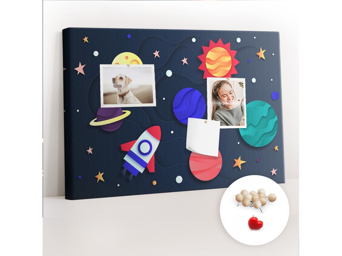Quadro De Cortiça Espaço Infantil Para O Corredor Espelharte (60x40 Cm)
