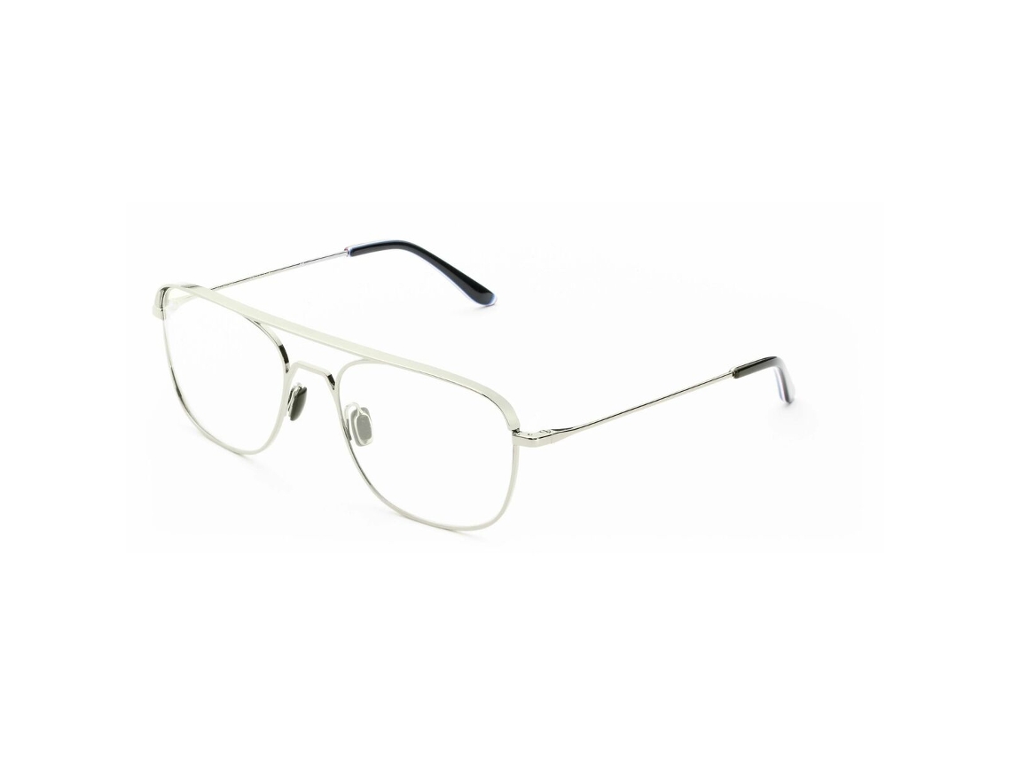 Armação de óculos de grau masculina Vuarnet VL18200002 (branca - aço inoxidável - 145 mm - Ø 55 mm)