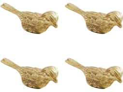 Conjunto De 4 Puxadores Decorativos Em Formato De Pássaro Para Gavetas, Móveis E Portas.