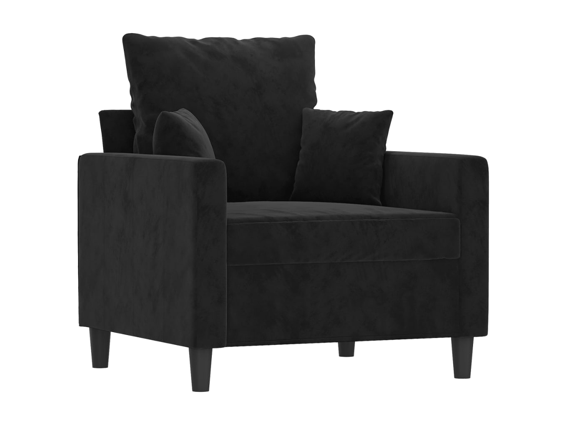 Sofa Chair, Sofa Chairs Vidaxl Preto Veludo (n/a)