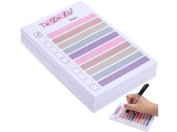 Blocos-notas Adesivos Para Planificação Multifuncionais Em Papel Lote De 4 Cores Reutilizáveis