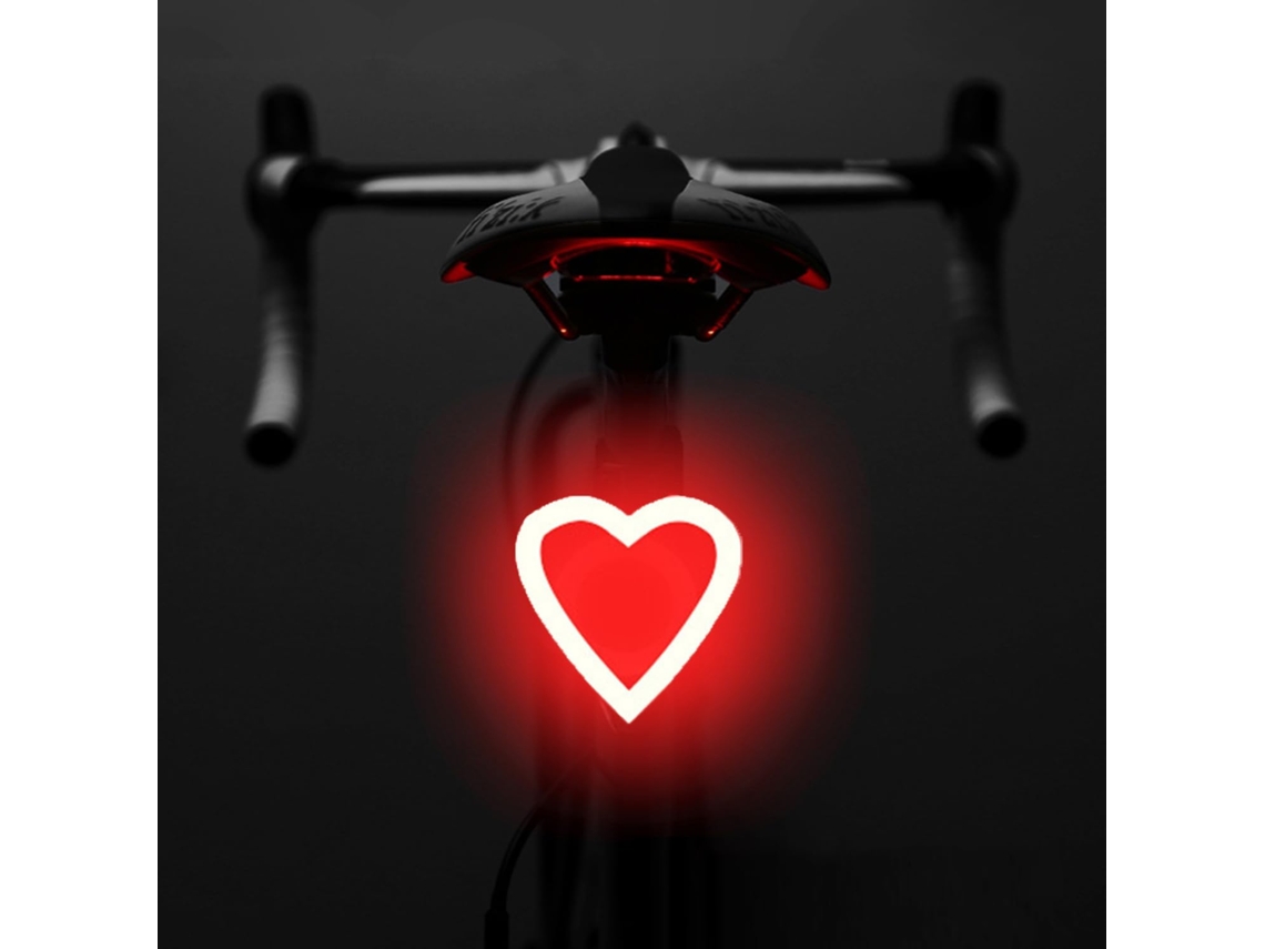 Luz Traseira Bici Recarregável Anti roubo, Controlo Remoto Sinais Direção/luz Freio, Automática, Impermeável ZYBLSSBB