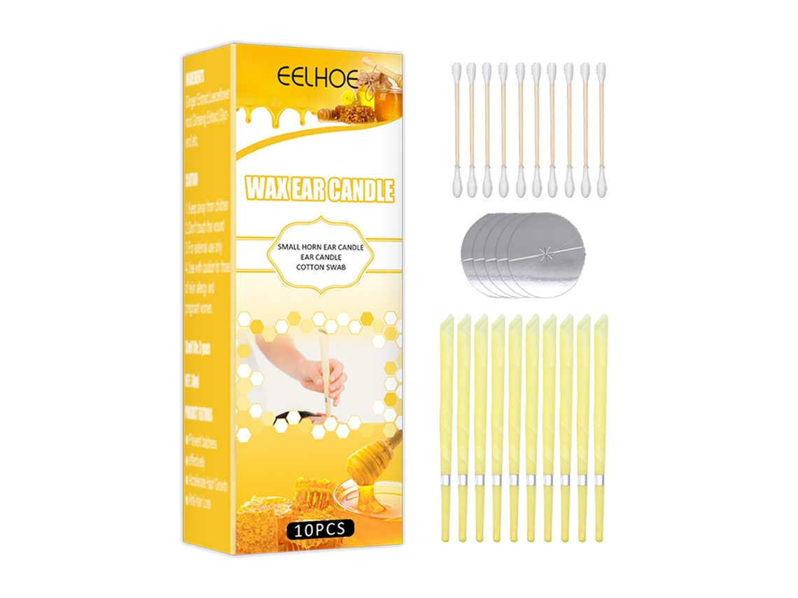 Vela Aromática para Limpeza e Relaxamento do Ouvido, Vem com Palitos de Algodão LAXISCREED