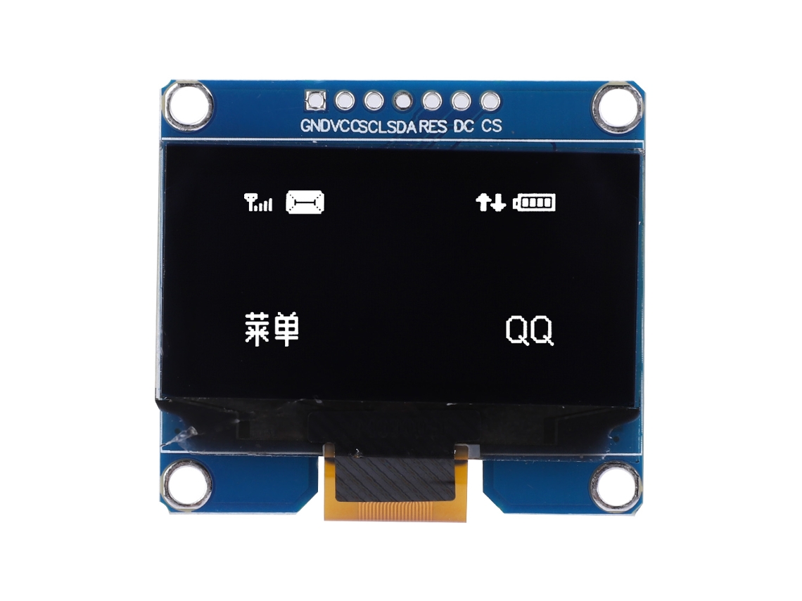 Módulo de Display de 1.54 polegadas Ic Ssd1309 128x64 com SPI branco S/MARCA
