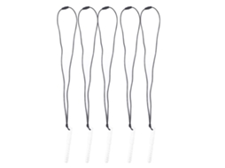Primerox 5pcs Colar Mordedor Bebê Silicone Grau Alimentar Macio Elástico para Dentes Branco