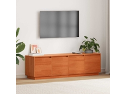 Vidaxl Gabinete Para Tv 156 X 37 X 45 Cm Castanho Derivados De Madeira