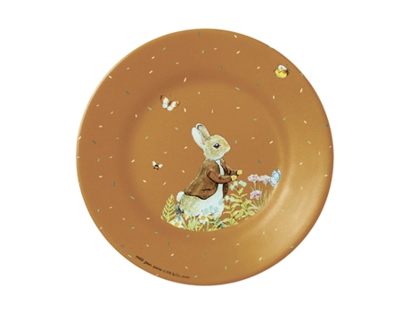 Conjunto de 6 Pratos de Sobremesa PETIT JOUR Pierre Lapin (Amarelo - Melamina - 20 x 20 x 1 cm)