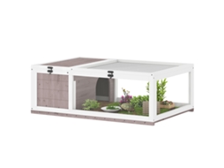 Terrário Madeira para Tartarugas, 91x60,5x32cm, Marrom | S/MARCA