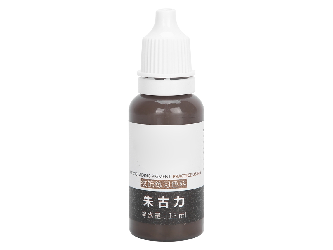 Pigmento De Tatuagem Semipermanente Para Sobrancelha E Eyeliner Microblading Prática Chocolate 15ml