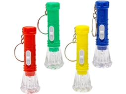 Mini Lanternas De Plástico Portáteis Para Chaveiro, Pacote Com 40