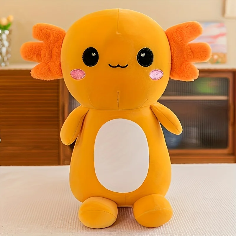 (laranja, 25cm) Pelúcia De Axolote Mexicano, Fofa E Macia, Presente De Aniversário Perfeito.