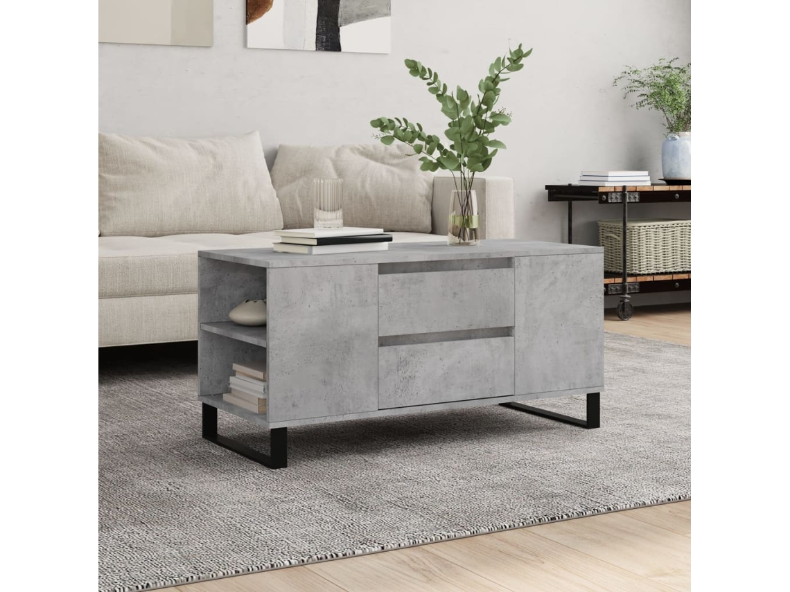 Coffee Table, Coffee Tables Vidaxl Cinzeto Madeira Processada (n/a)