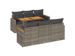 Garden Sofa Set, Garden Sofa Sets Vidaxl Cinzeto Rattan / Vime (n/a)