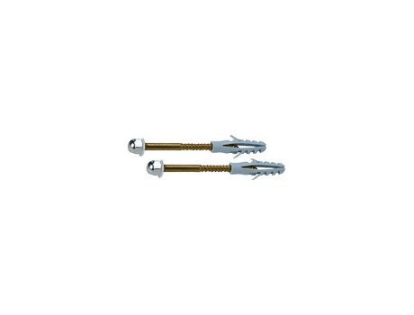 Saco De 2 Parafusos De Ferro M5x75mm Para Fixação De Sanita Meval