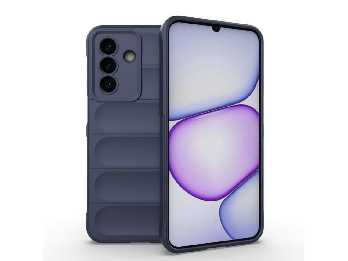 Capa Halinuia Para Samsung Galaxy A27 5g Magic Shield Tpu Azul Escuro (interior Em Flanela, Proteção Integral)