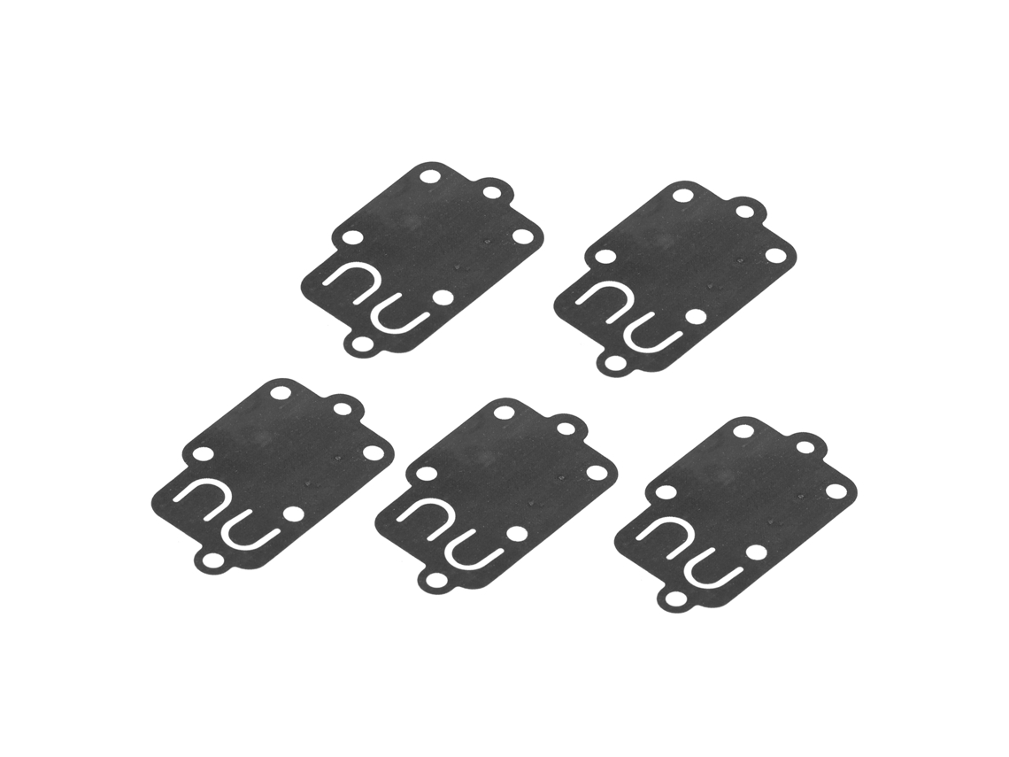 Kit de 5 diafragmas Gaxeta para carburador Primerox, compatível com os modelos 270026, 272538 e 272637.