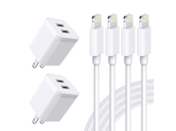 Carregador De Parede Usb, certificado Mfi Cabo Lightning Para