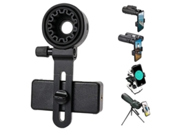 Adaptador universal para celular com suporte para binóculos e telescópios