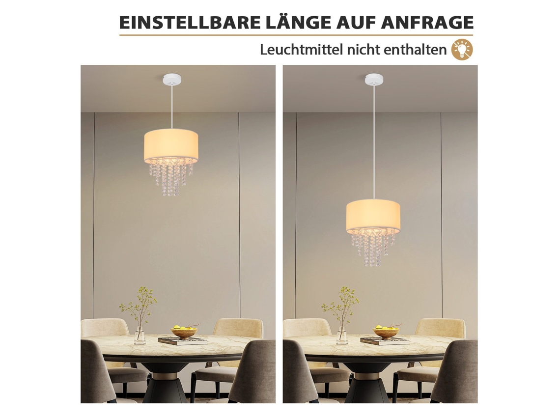 Nettlife Candeeiro Suspenso Para Mesa De Jantar, De Sala De Jantar, Preta, 3 Chamas, E27, 120 Cm, Em Vidro E Cristal, Para Uso Diário
