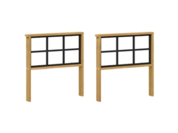 Vidaxl Módulo De Braços 2 Pcs Branco 60 X 6 X 61 Cm